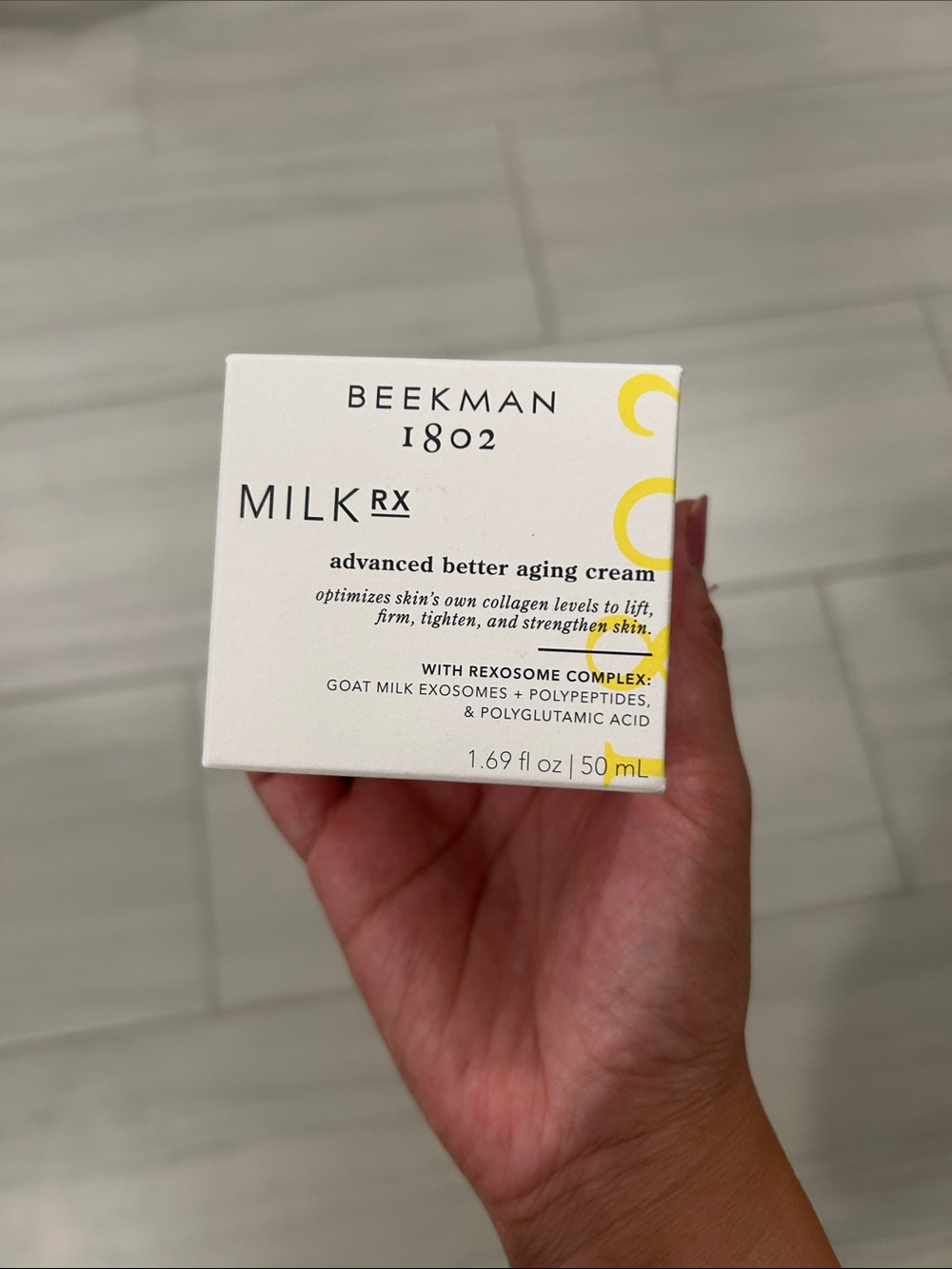 Beekman 1802 Milk RX Advanced Better Aging Cream - White & Yellow